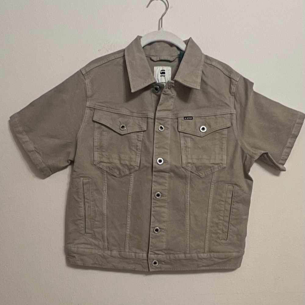 G-Star Arc Jacket Cruise Stretch Canvas S/S Women's Size M Worn in Berge $180